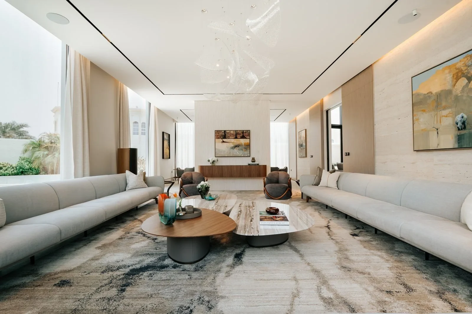 Formal living room at Villa Cielo